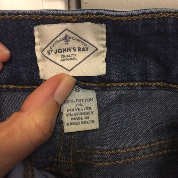 Dark blue jean denim pants size 8 - Picture 2 of 3